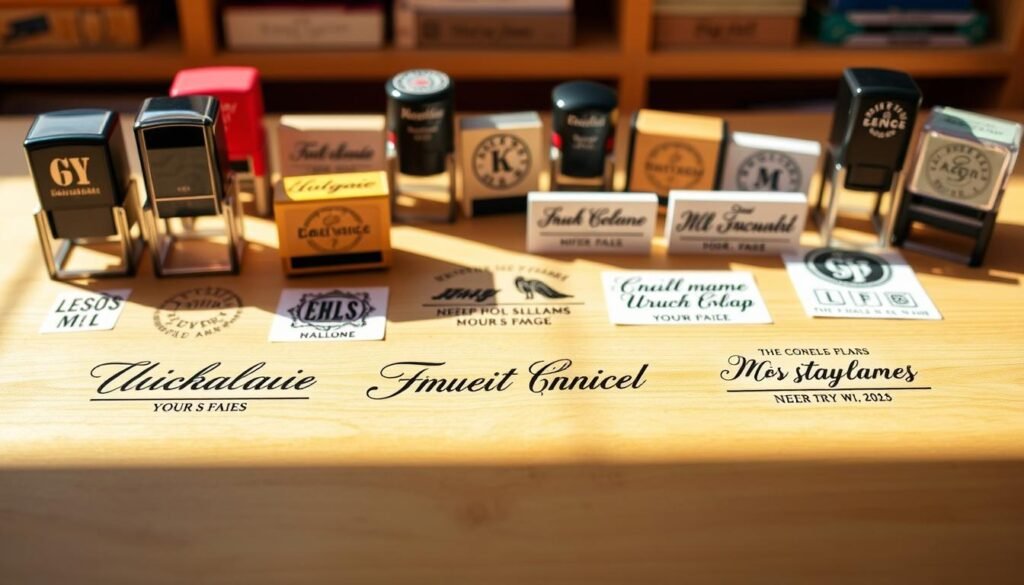 custom name stamps for teachers