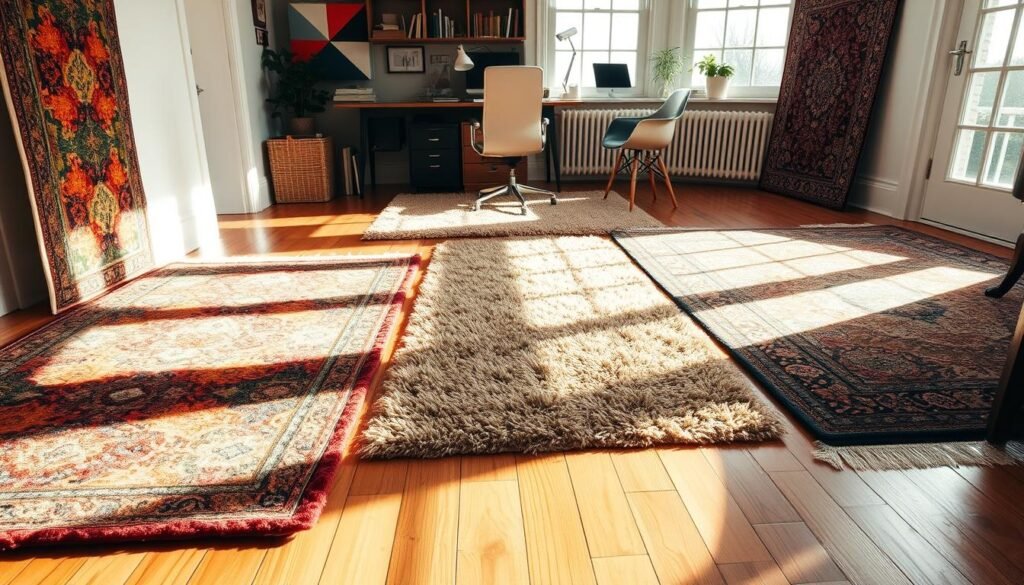 eclectic home office rugs