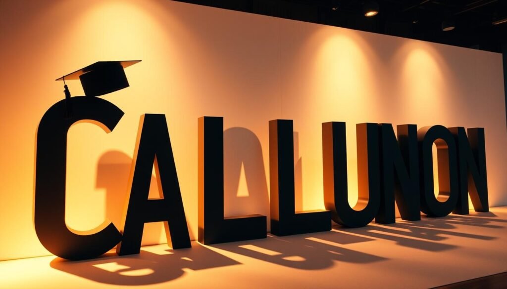 grad photo letters display