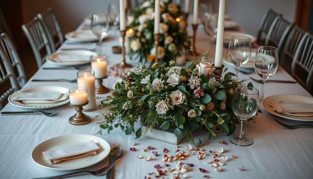 personalized wedding table decor