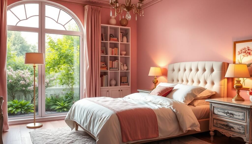 pink bedroom decoration