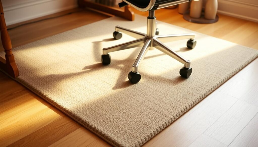 rug for rolling office chair