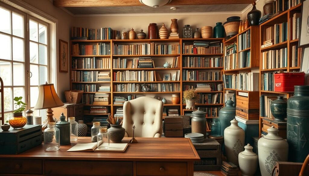 vintage containers home office